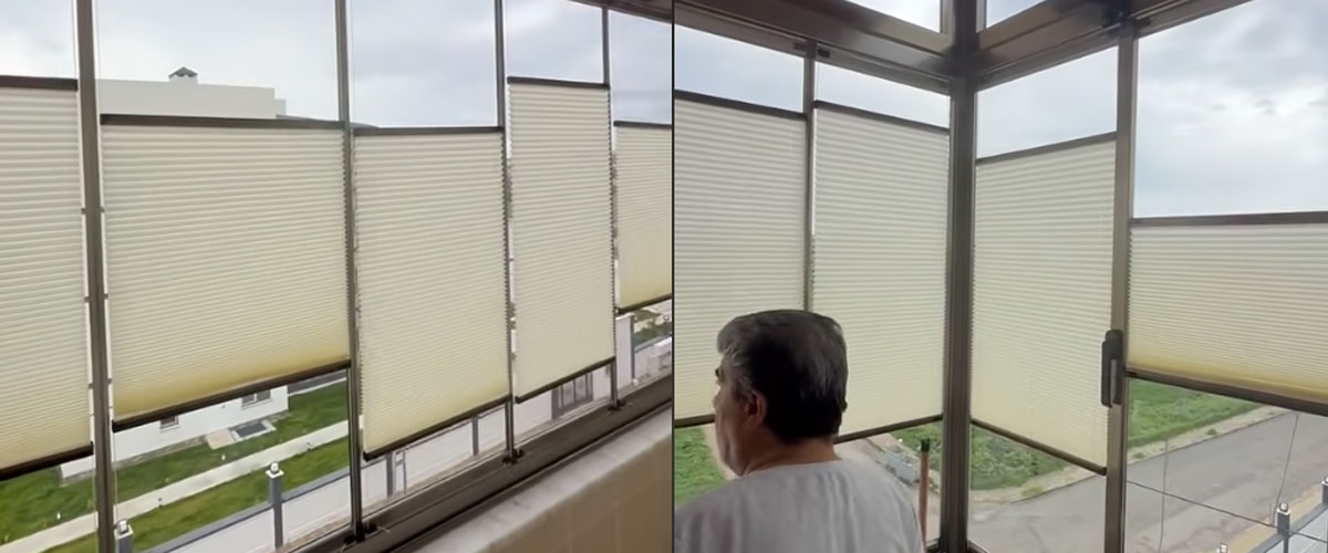 Silivri Başak Yapı olarak müşterimize Plise Perde yaptık